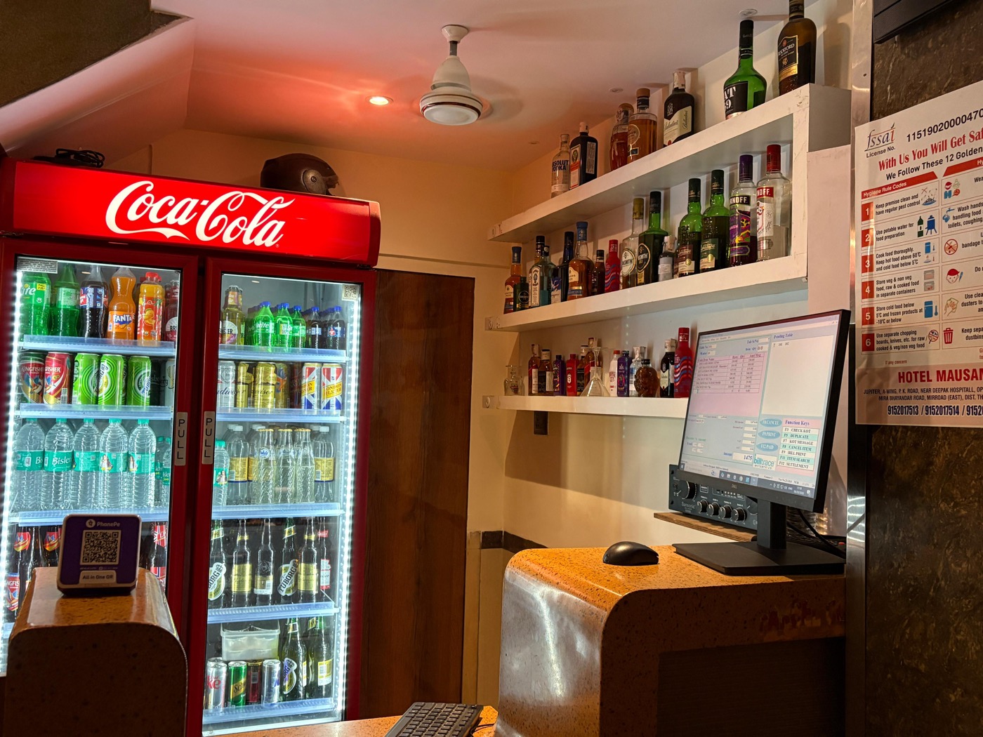 Mausam bar counter view
