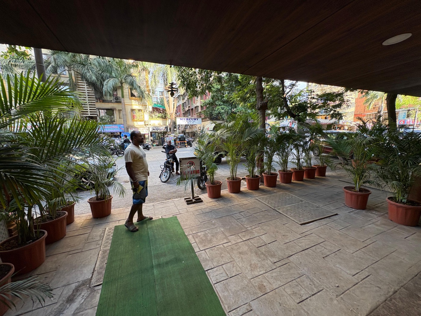 Mausam entrance plants and signage